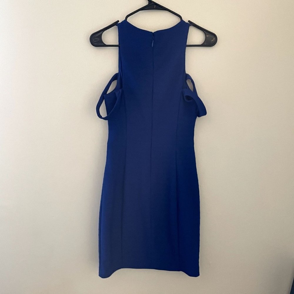 Guess navy blue off the shoulder sleeveless summer formal dress fully lined - Picture 10 of 10